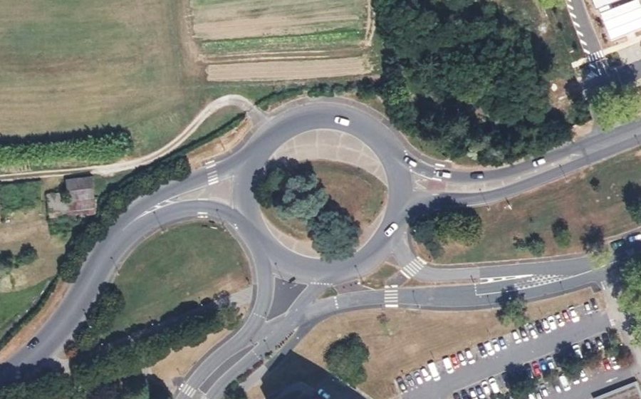 Vue aérienne du Giratoire Maysouotte
