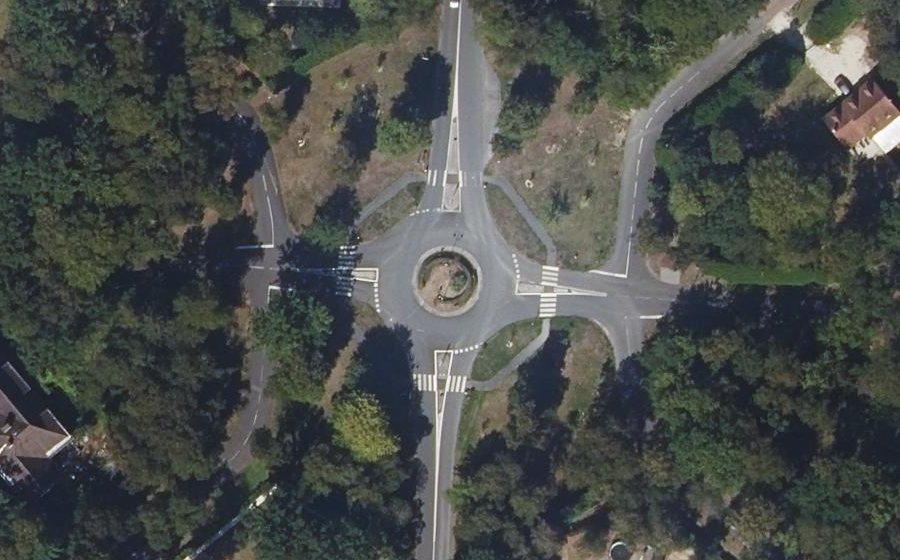 Vue aérienne du Rond-Point Royal