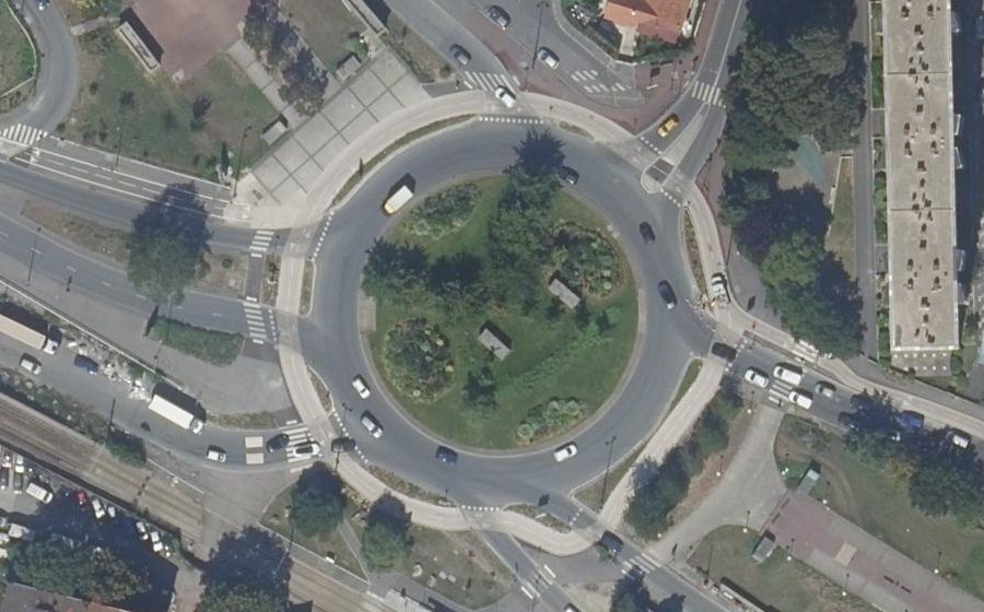 Vue aérienne du Rond-Point Repiquet