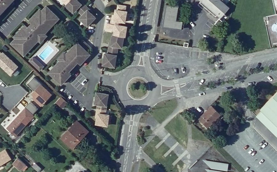 Vue aérienne du Route de Caraman