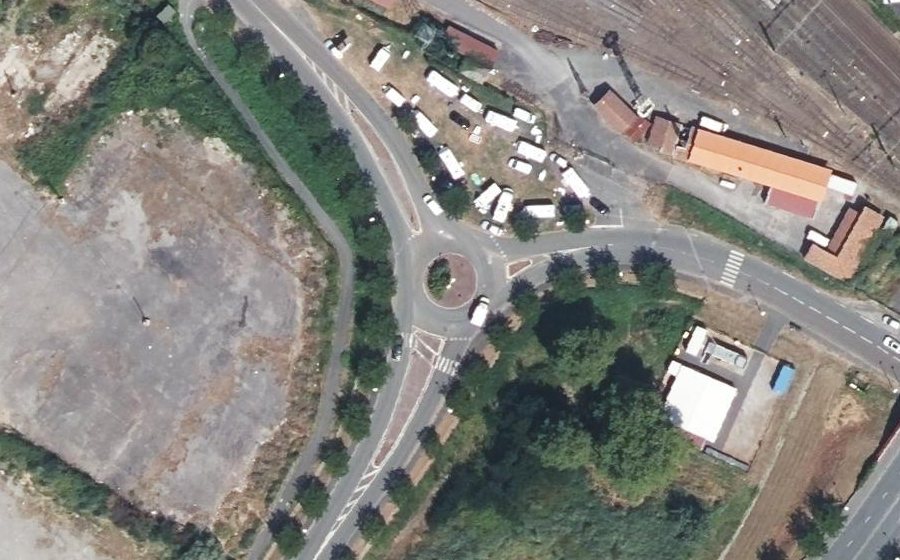 Vue aérienne du Giratoire Saint-Bernard