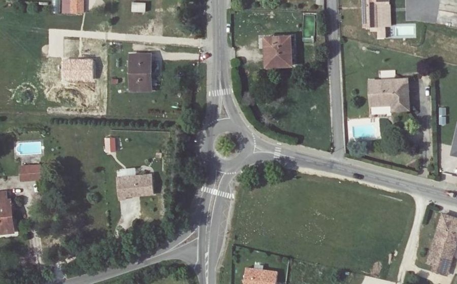 Vue aérienne du Route de la Tauge