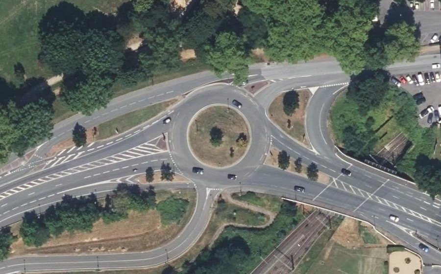 Vue aérienne du Giratoire d’Aquitaine