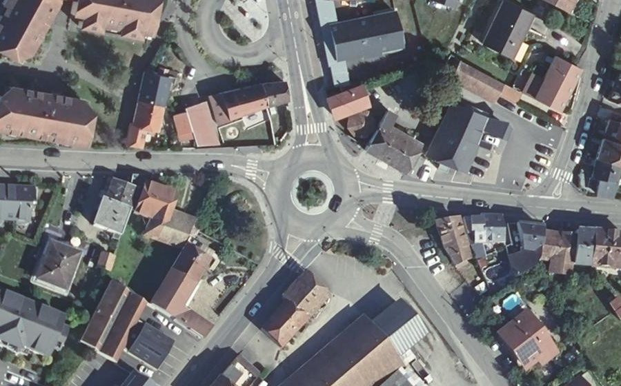 Vue aérienne du Place du Capitaine Hayem