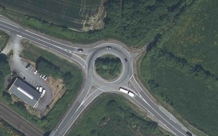 Vue aérienne du Route de Savenay