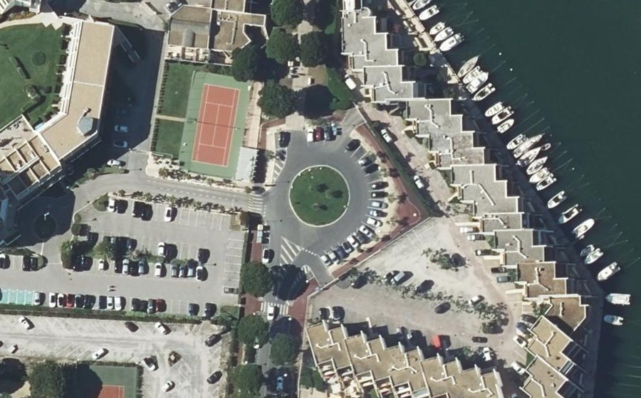 Vue aérienne du Rond-Point du Cap