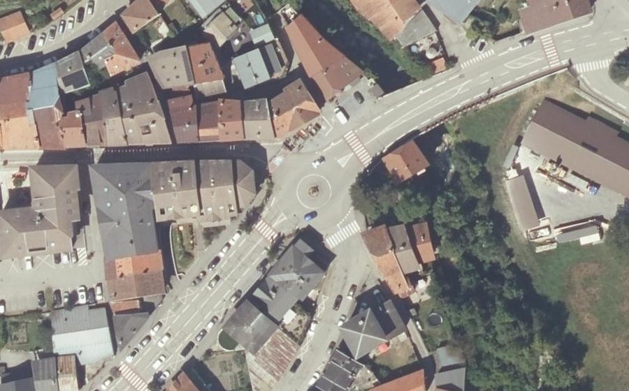 Vue aérienne du Place de l'Orment