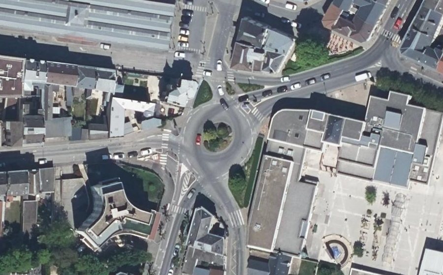 Vue aérienne du Place de l'Europe
