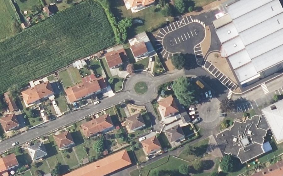 Vue aérienne du Rue Jean Moulin