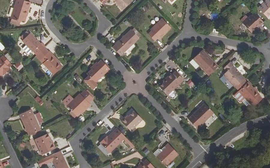 Vue aérienne du Avenue de l'Albano
