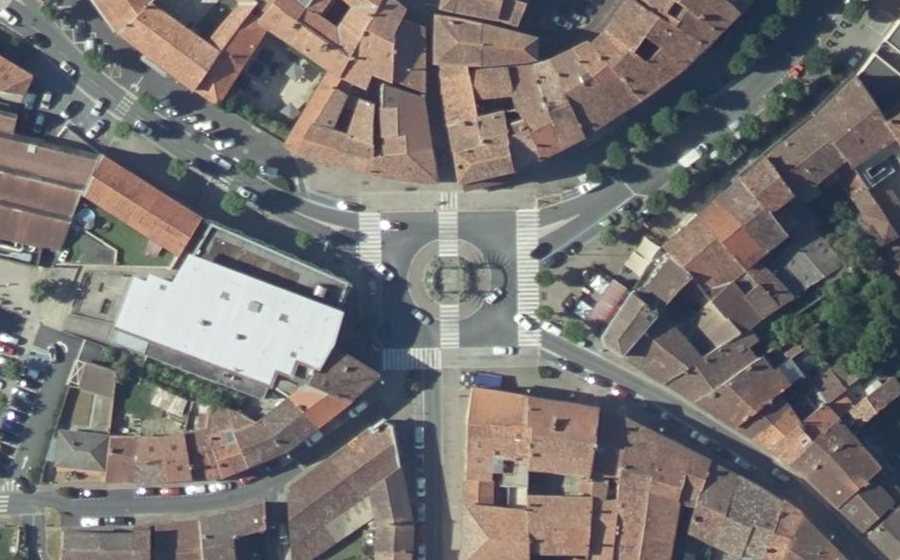 Vue aérienne du Place de l'Europe