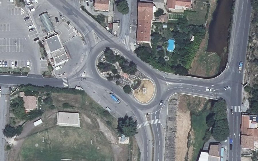Vue aérienne du Route de Saint-Martin