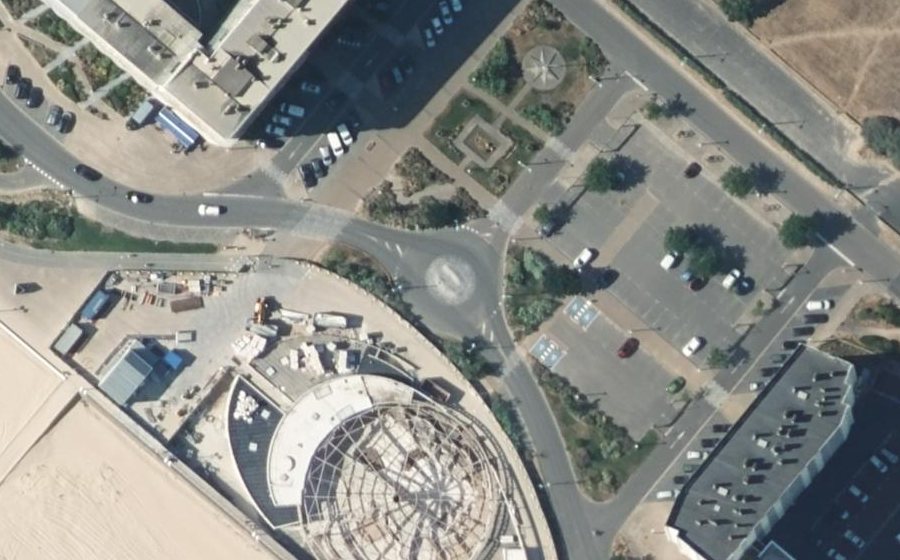 Vue aérienne du Esplanade de la Mer