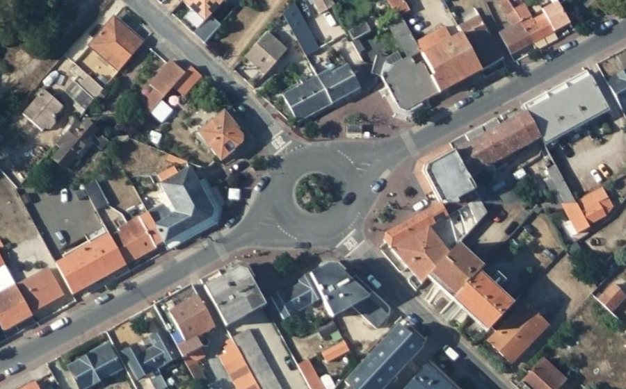 Vue aérienne du Place des Demoiselles