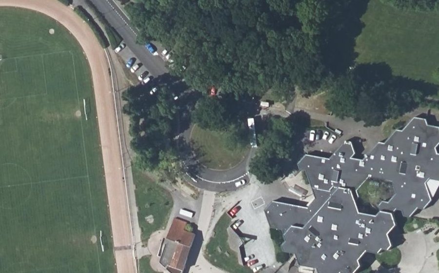 Vue aérienne du Place de la Croix-Jeannette