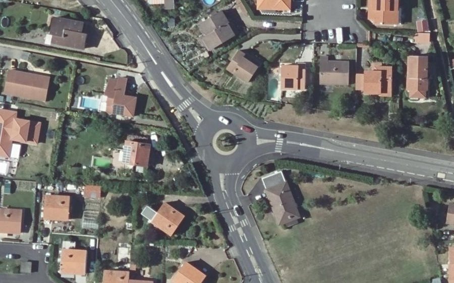 Vue aérienne du Carrefour Saint-Verny