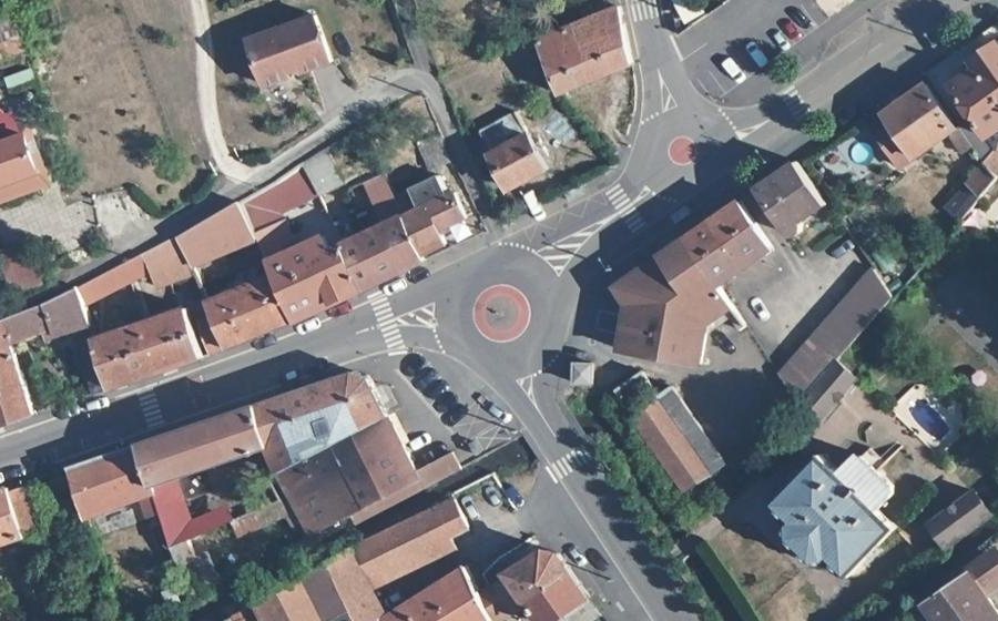 Vue aérienne du Place Aristide Briand