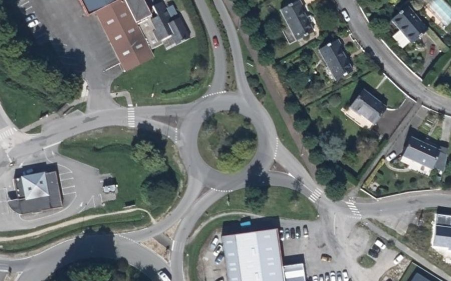 Vue aérienne du Giratoire du Parc