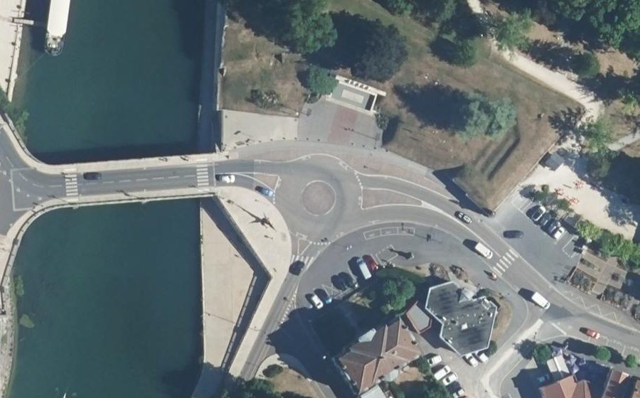 Vue aérienne du Place de la Nation