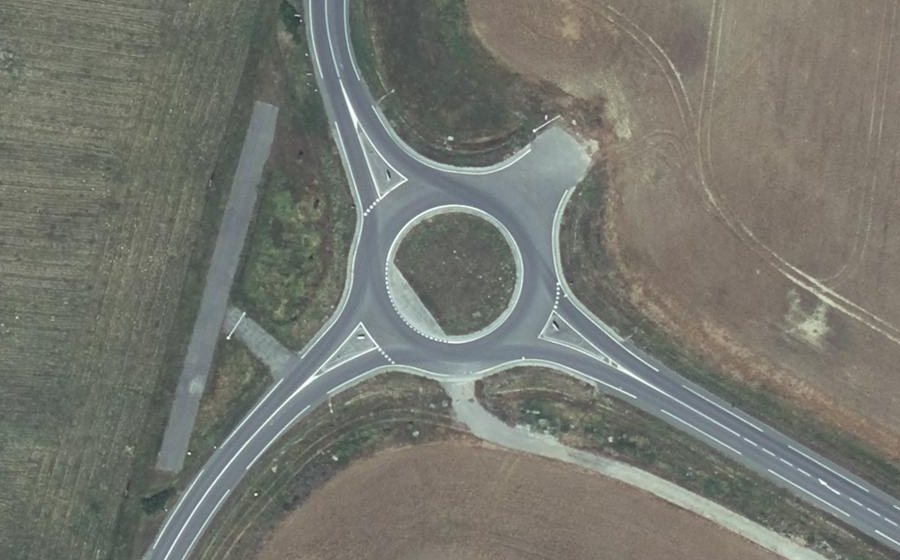 Vue aérienne du Rond-Point José Cabanis