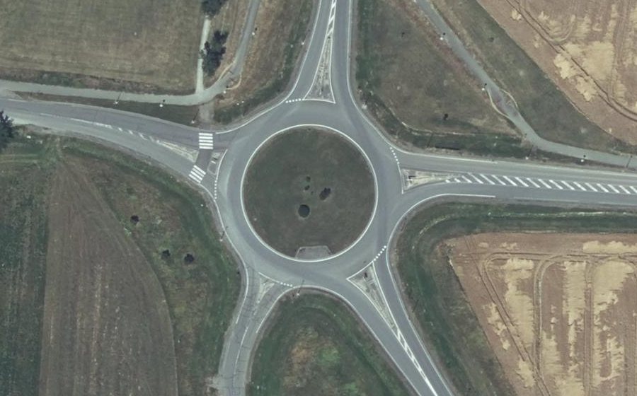 Vue aérienne du Rond-Point Clément Ader