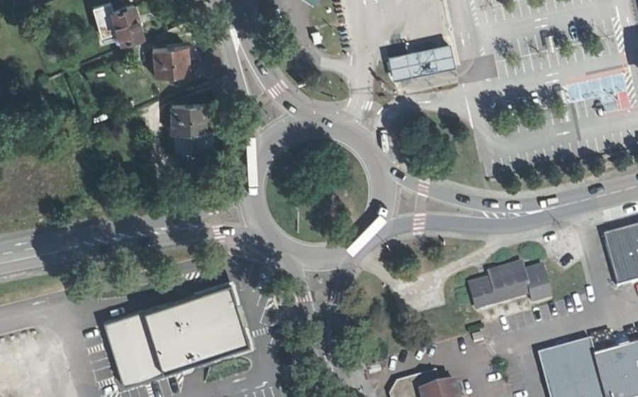 Vue aérienne du Rond-Point des Giranaux