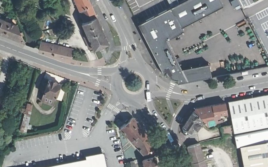 Vue aérienne du Place Aristide Briand