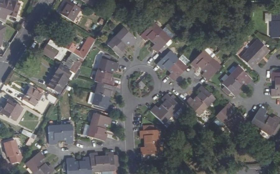 Vue aérienne du Allée Mozart