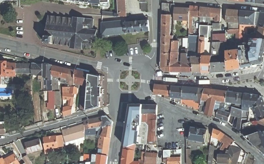 Vue aérienne du Place de la Victoire
