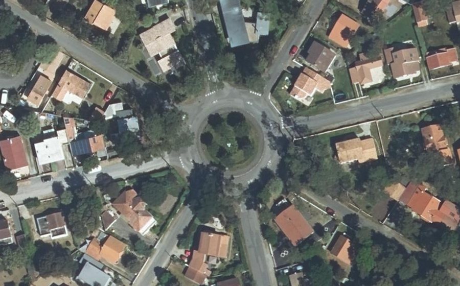 Vue aérienne du Place de l'Ermitage