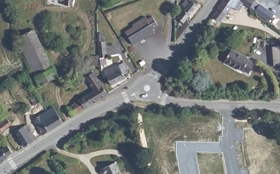 Vue aérienne du Rue de Brest