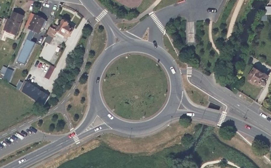 Vue aérienne du Rond-Point D'Ornano