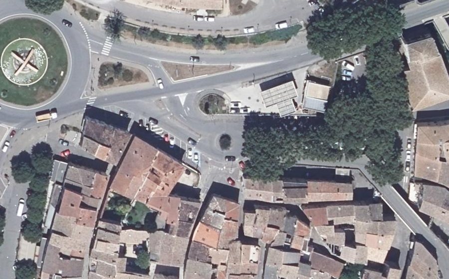 Vue aérienne de la Place du Plan