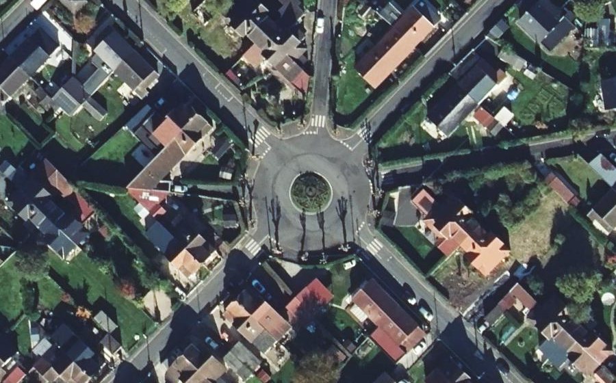 Vue aérienne du Place de Paris