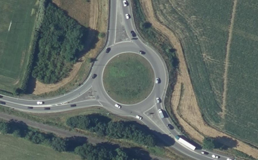 Vue aérienne du Route de Mazamet