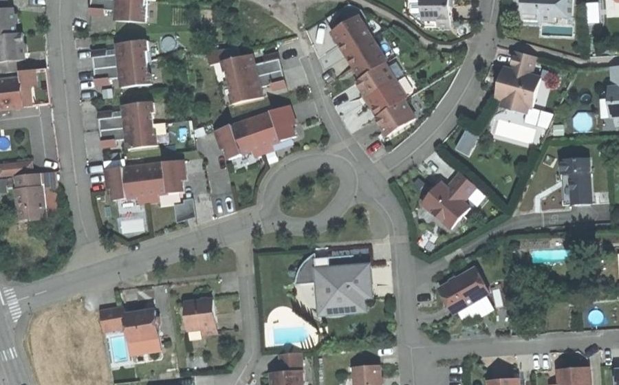 Vue aérienne du Rue des Pruniers