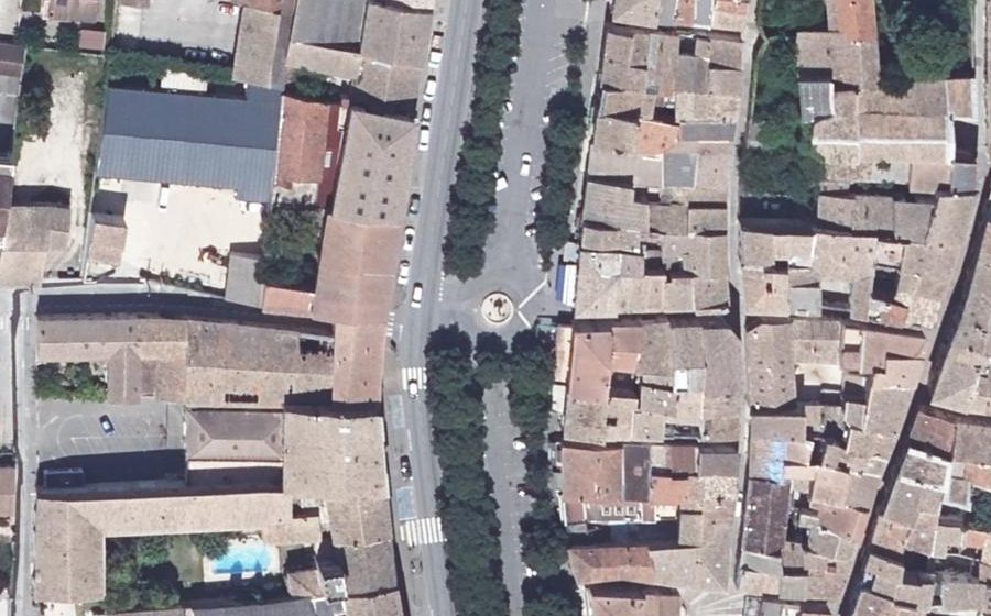 Vue aérienne du Allée Frédéric Mistral