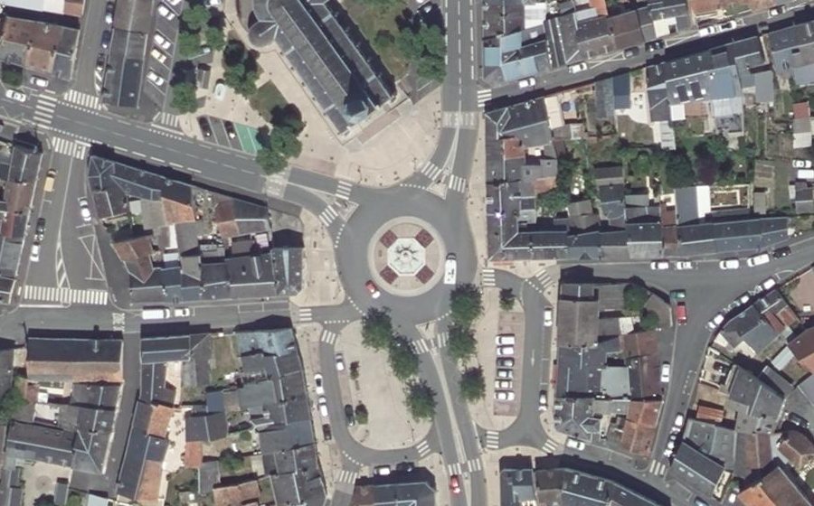 Vue aérienne de la Place Saint-Christophe