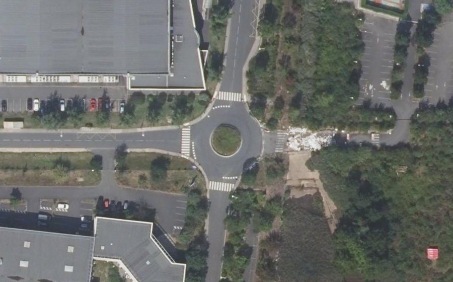 Vue aérienne du Place de France