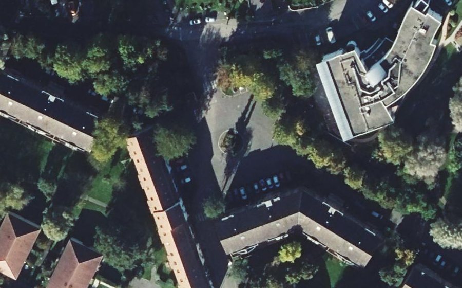 Vue aérienne du Place de Catorive