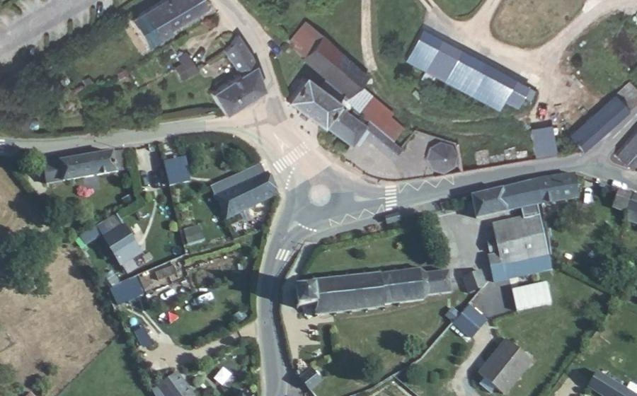 Vue aérienne de la Place de la Mairie