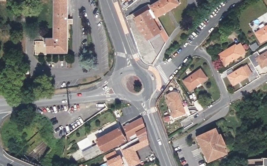 Vue aérienne du Giratoire Dassié