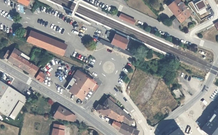 Vue aérienne du Place de la Gare