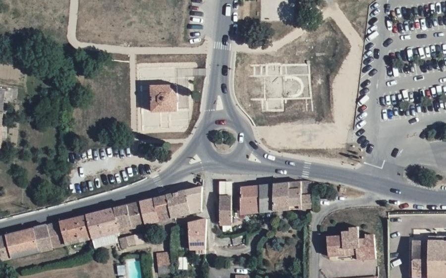 Vue aérienne du Rond-Point Sgazavizzi