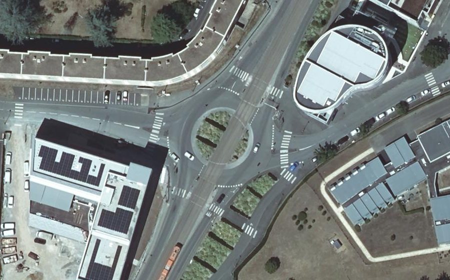 Vue aérienne du Boulevard Demorieux