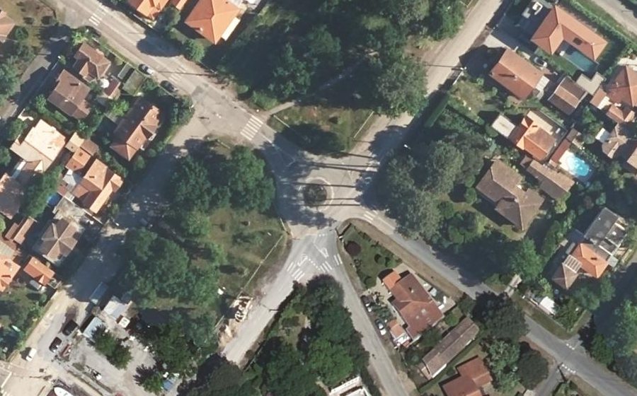 Vue aérienne du Rond-Point du Betey