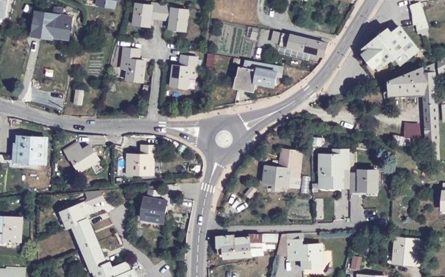 Vue aérienne du Rue Joseph Silvestre