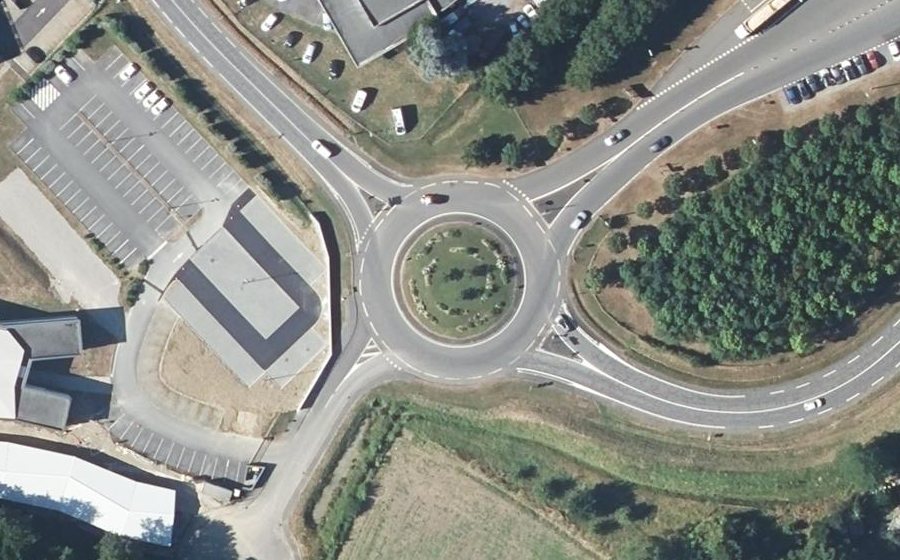 Vue aérienne du Rond-Point des Pyrénées