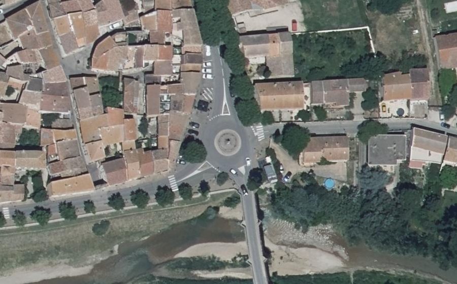 Vue aérienne du Boulevard du Bouquimard