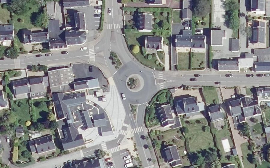 Vue aérienne du Avenue de la Mer